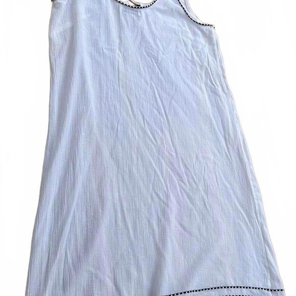 J.crew cotton guazy semi sheer beach cover up dress tassels boho sz s - Picture 9 of 10